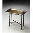 Home Square Rectangular Aluminum Accent Table in Bronze Finish - Set of 2