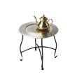 Home Square Moroccan Tray Table in Lightly Distressed - Set of 2