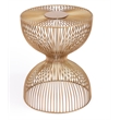 Home Square Modern Metal End Table in Gold Finish - Set of 2