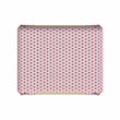 Home Square Rattan Counter Stool in White and Pink - Set of 2