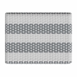 Home Square Rattan Barstool in Gray and White Stripe - Set of 2