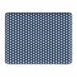 Home Square Rattan Backless Barstool in Sky Blue and White - Set of 2