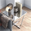 Home Square 3-Piece Set with Coffee Table End Table & Sofa Table in Chrome