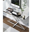 Home Square 3-Piece Set with Coffee Table End Table & Sofa Table in Chrome