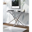 Home Square 3-Piece Set with Coffee Table End Table & Sofa Table in Chrome
