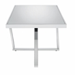 Home Square 3-Piece Set with Coffee Table End Table & Sofa Table in Chrome