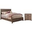 Home Square 2-Piece Set with Full Size Panel Bed & 2 Drawer Nightstand