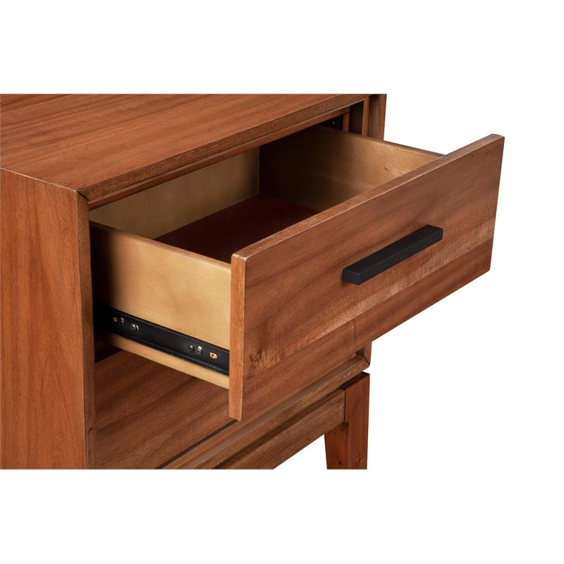 Home Square 2-Piece Set with King Platform Bed & 2 Drawer Nightstand