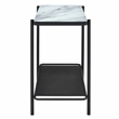 Home Square 2-Piece Set with Sofa Table & Coffee Table in Black and White