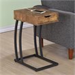 Home Square End Table with 2 Power Outlets and USB Ports - Set of 2