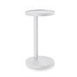 Home Square Modern Aluminum End Table Powder Coated in Matte White - Set of 2
