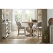 Home Square Fabric Barrel Back Counter Stool in Soft Gray - Set of 2