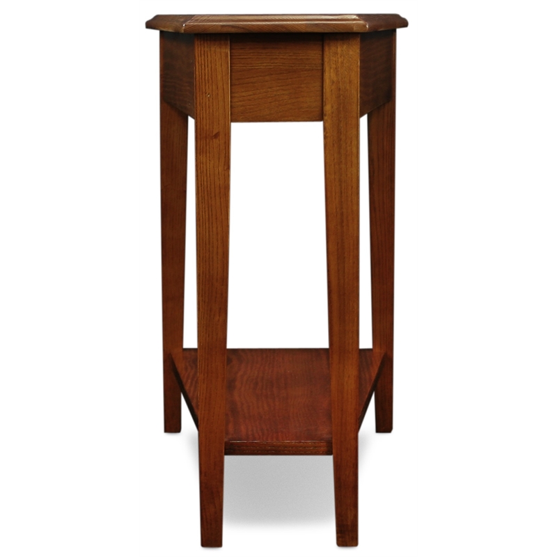 Home Square 2 Piece Favorite Recliner Wedge End Table Set in Medium Oak