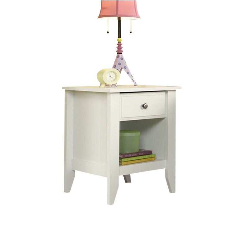 Home Square Creek Nightstand in Soft White Finish - Set of 2