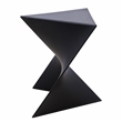 Home Square Modern Triangle End Table in Black Finish - Set of 2