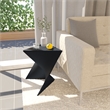 Home Square Modern Triangle End Table in Black Finish - Set of 2