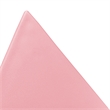 Home Square Modern Plastic Triangle End Table in Pink - Set of 2