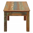 Home Square 1-Drawer Solid Wood End Table in Multi-Color - Set of 2