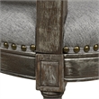 Home Square Rattan Wicker High Back Bar Stool in Dark Heathered Gray - Set of 3