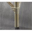 Home Square Rattan and Fabric Barstool in White Wash - Set of 3