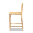 Home Square 3 Piece Handmade Wood and Rattan 26
