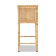 Home Square 3 Piece Handmade Wood and Rattan 26