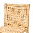 Home Square 3 Piece Handmade Wood and Rattan 26
