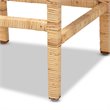 Home Square 3 Piece Handmade Wood and Rattan 26