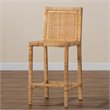 Home Square 3 Piece Handmade Wood and Rattan 26