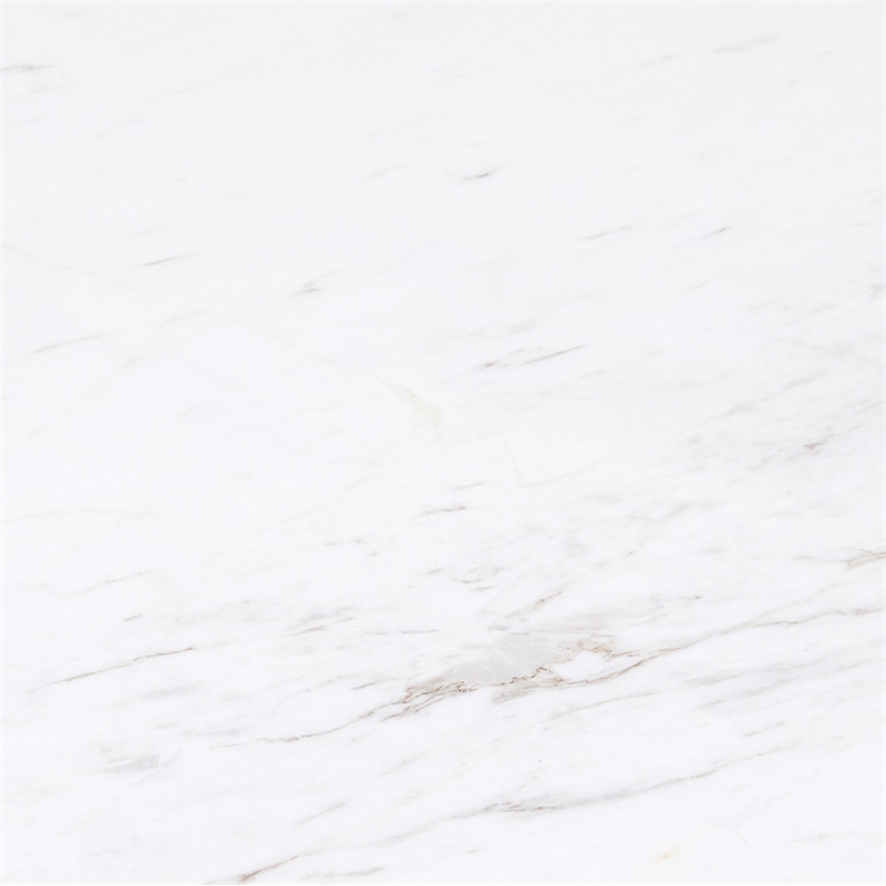 Home Square Tall Marble Side Table in Silver Finish - Set of 2