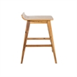 Home Square Mid-century Counter Stool in Light Beige - Set of 3