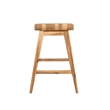 Home Square Mid-century Counter Stool in Light Beige - Set of 3