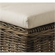 Home Square Rattan Counterstool in Kubu Gray Finish - Set of 2
