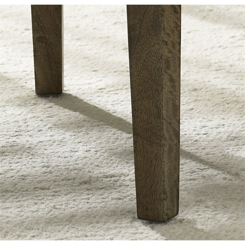 Home Square Wicker Counterstool in Kubu Gray Finish - Set of 2