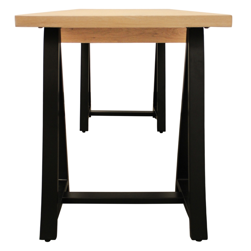2-Piece Paolini Executive Desk Set with Phil Gray Exposed Wood Frame Armchair