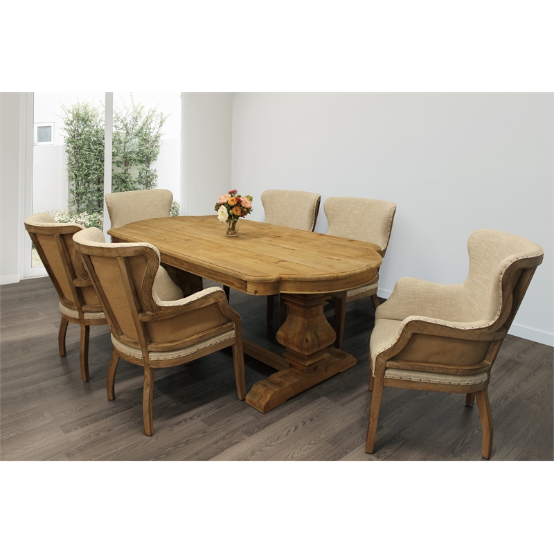 Manhattan Beach 7-Piece Dining Set with 84