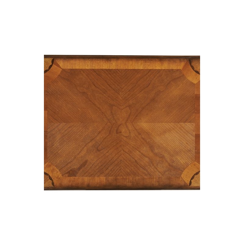 Home Square Traditional Solid Wood End Table in Walnut - Set of 2