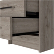 Home Square 2-Piece Set with Three Door Armoire and Nightstand