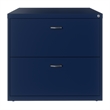 Home Square 2-Piece Set with Mobile Metal Desk and Lateral File Cabinet