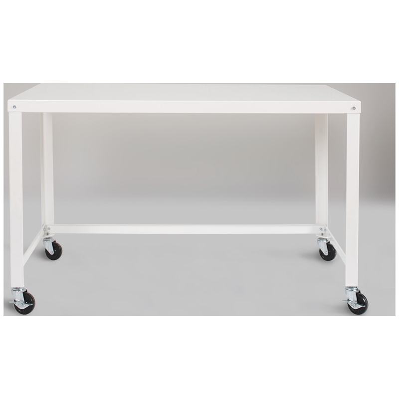 Home Square 2-Piece Set with Mobile Metal Desk and Lateral File Cabinet