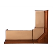 Home Square 2-Piece Set with Corner Dining Nook Set and Fabric Cushion Set