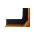 Home Square 2-Piece Set with Corner Dining Nook Set & Cushion Set in Dark Brown
