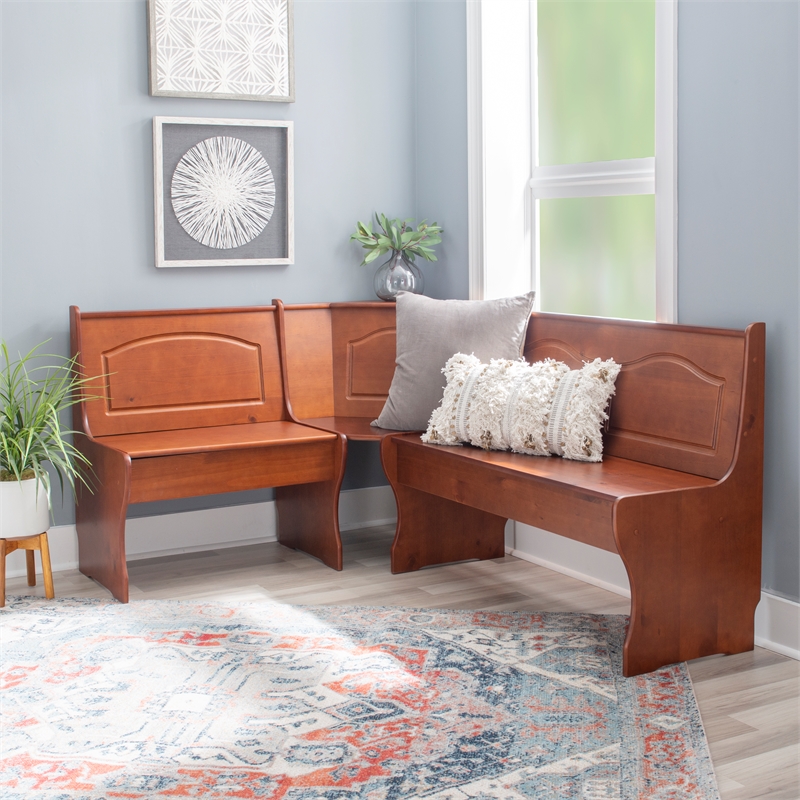 Home Square 2-Piece Set with Dining Nook Set and Cushion Set in Beige