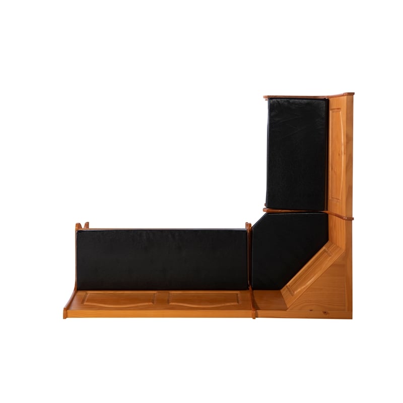Home Square 2-Piece Set with Dining Nook Set and Cushion Set in Dark Brown
