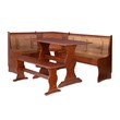 Home Square 2-Piece Set with Dining Nook Set and Cushion Set in Blue