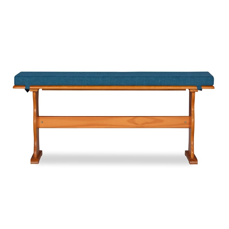 Home Square 2-Piece Set with Dining Nook Set and Cushion Set in Blue