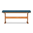 Home Square 2-Piece Set with Dining Nook Set and Cushion Set in Blue