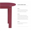 Home Square 3-Piece Set with Outdoor Coffee Table and 2 Chairs in Red