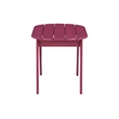 Home Square 3-Piece Set with Outdoor Coffee Table and 2 Chairs in Red