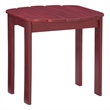 Home Square 3-Piece Set with Outdoor Side Table and 2 Chairs in Red